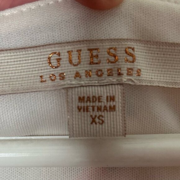 GUESS Mini Dress Floral Print Ruched side Bodycon long sleeve Size XS - Picture 11 of 16